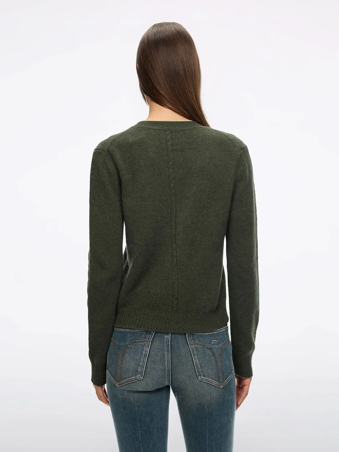 Miss Sixty Wool Knit cardigan gul merinould knapper