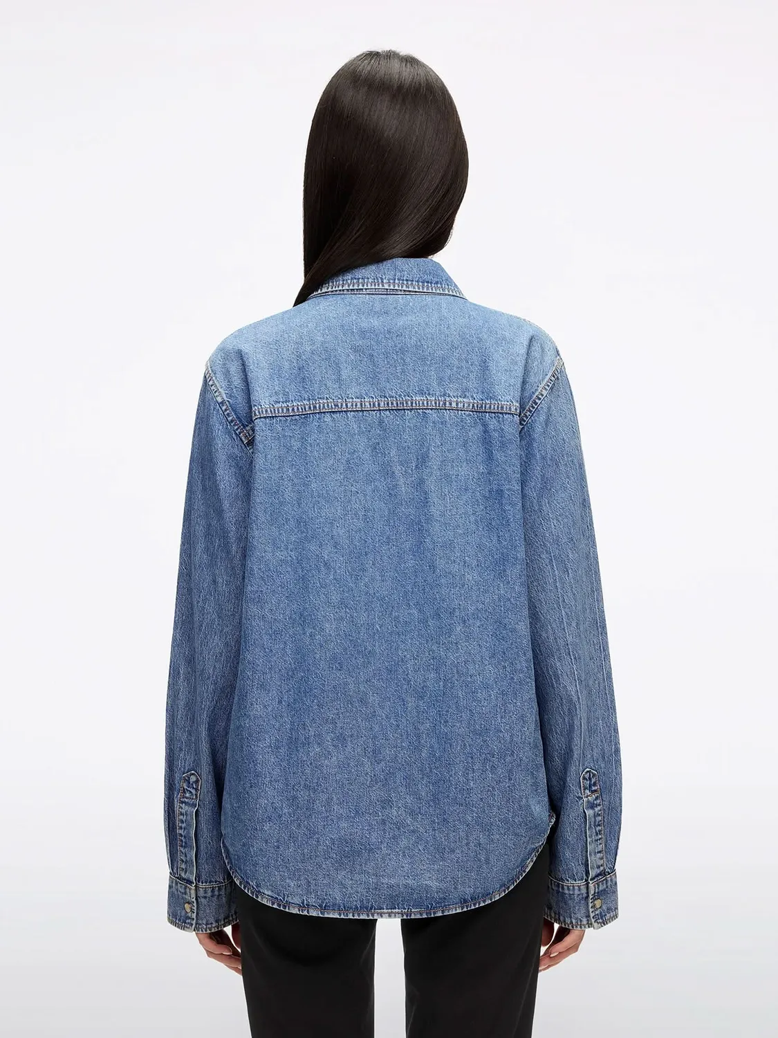 Miss Sixty Denim Shirt lyseblå relaxed 100% bomuld