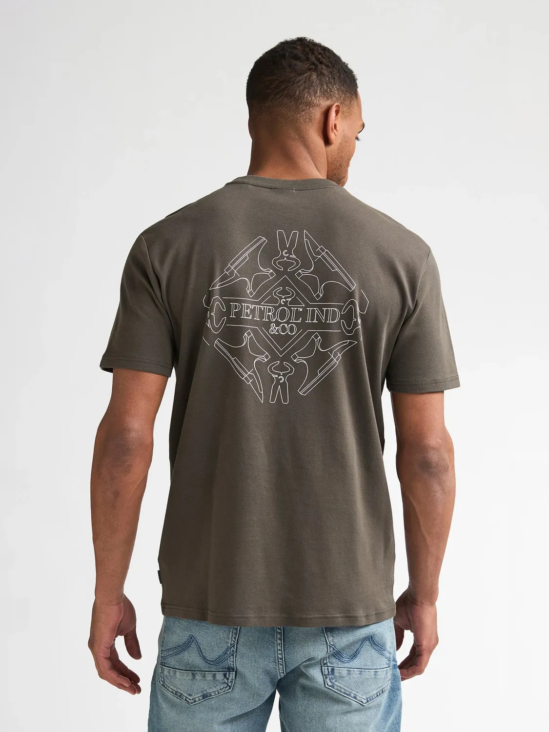 Petrol Industries Warren t-shirt brystprint bomuld regular