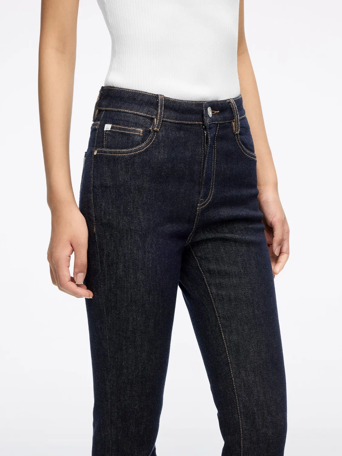 Miss Sixty Slim Flare Jeans mørkeblå højtaljede