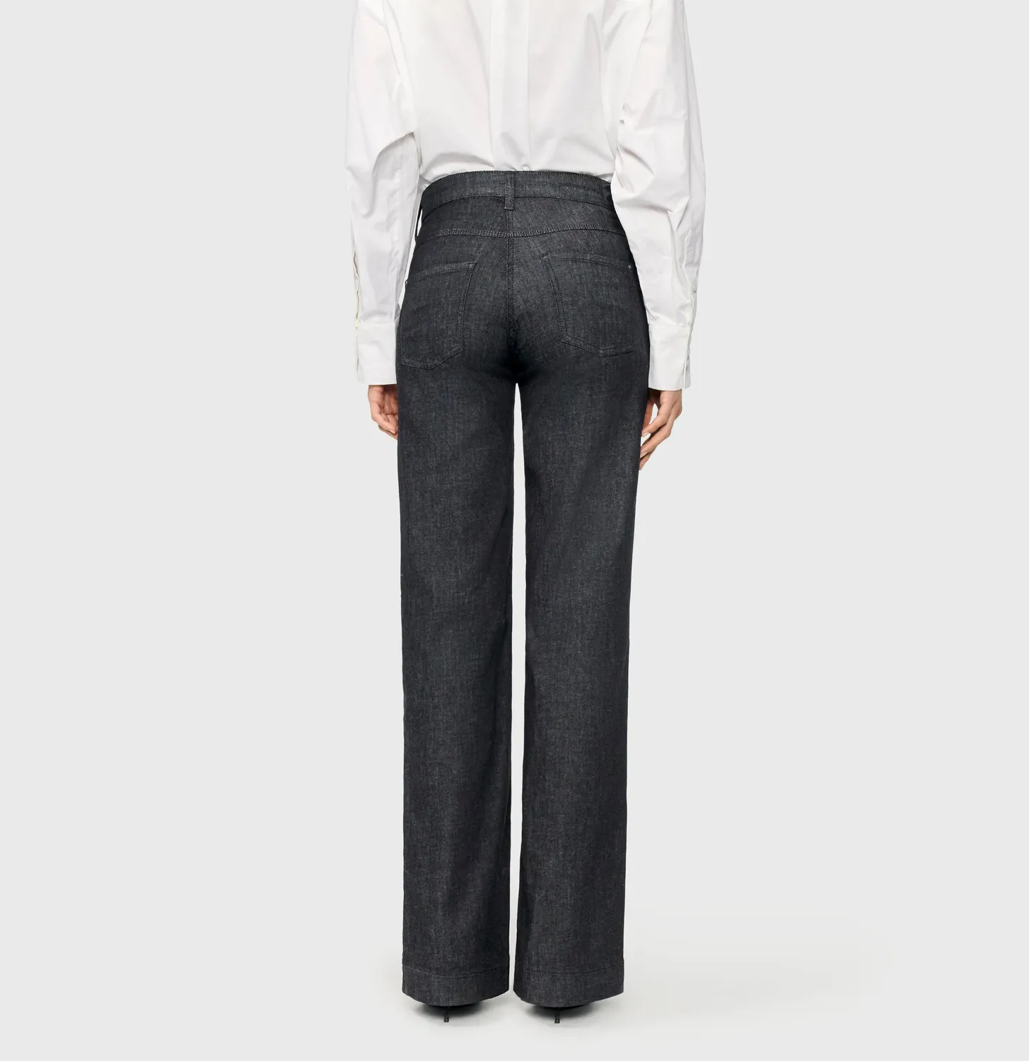MAC Dream Wide 5439-90-0357L wide jeans sort shaping