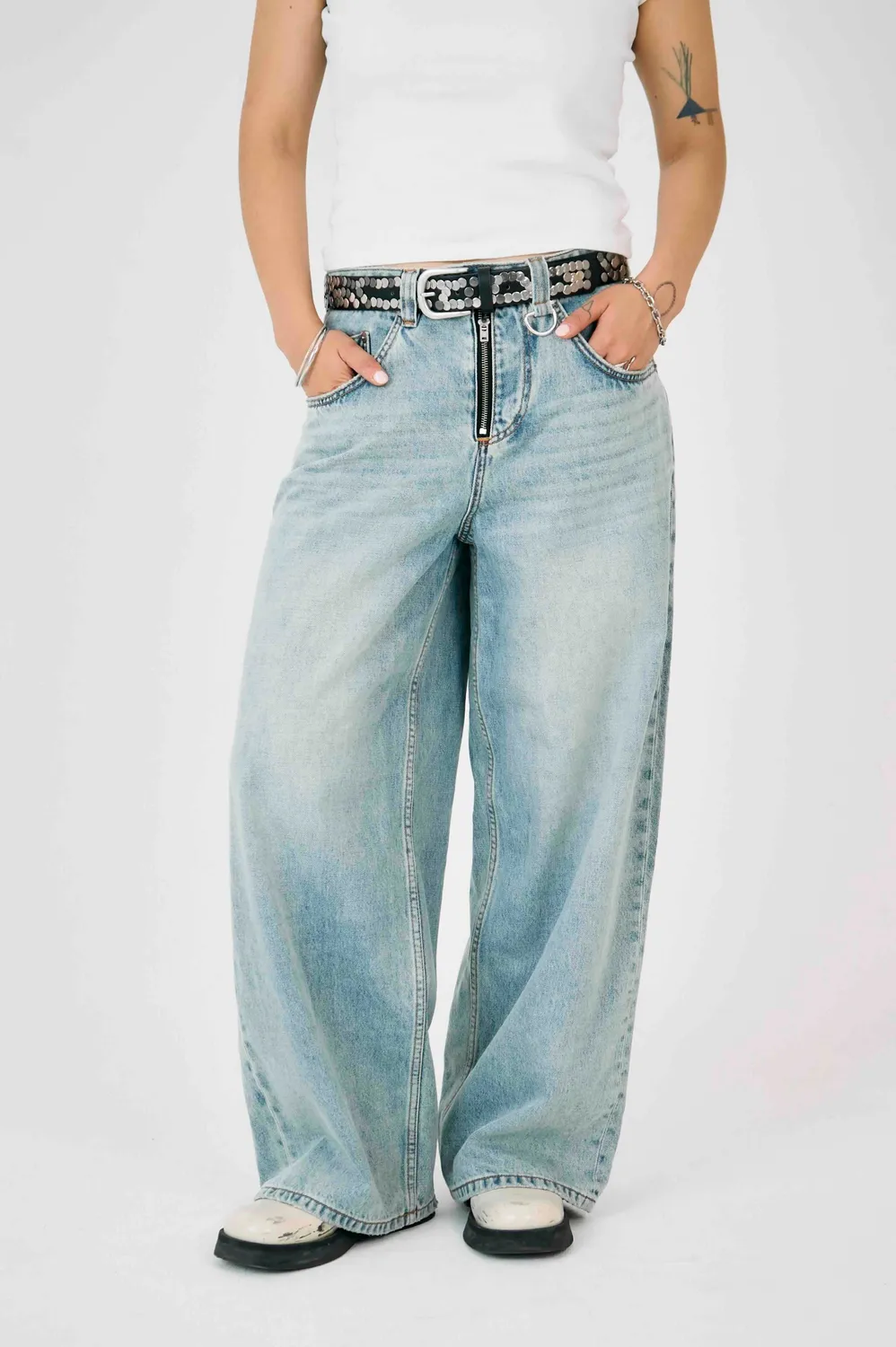 THE RAGGED PRIEST Slim Sweeper jeans lys vask rigid