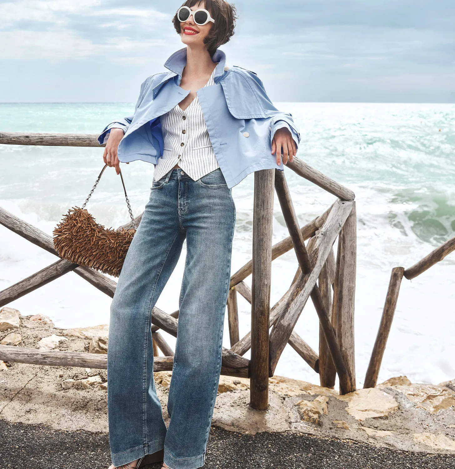 MAC Dream Wide 5439 jeans blå wide fit