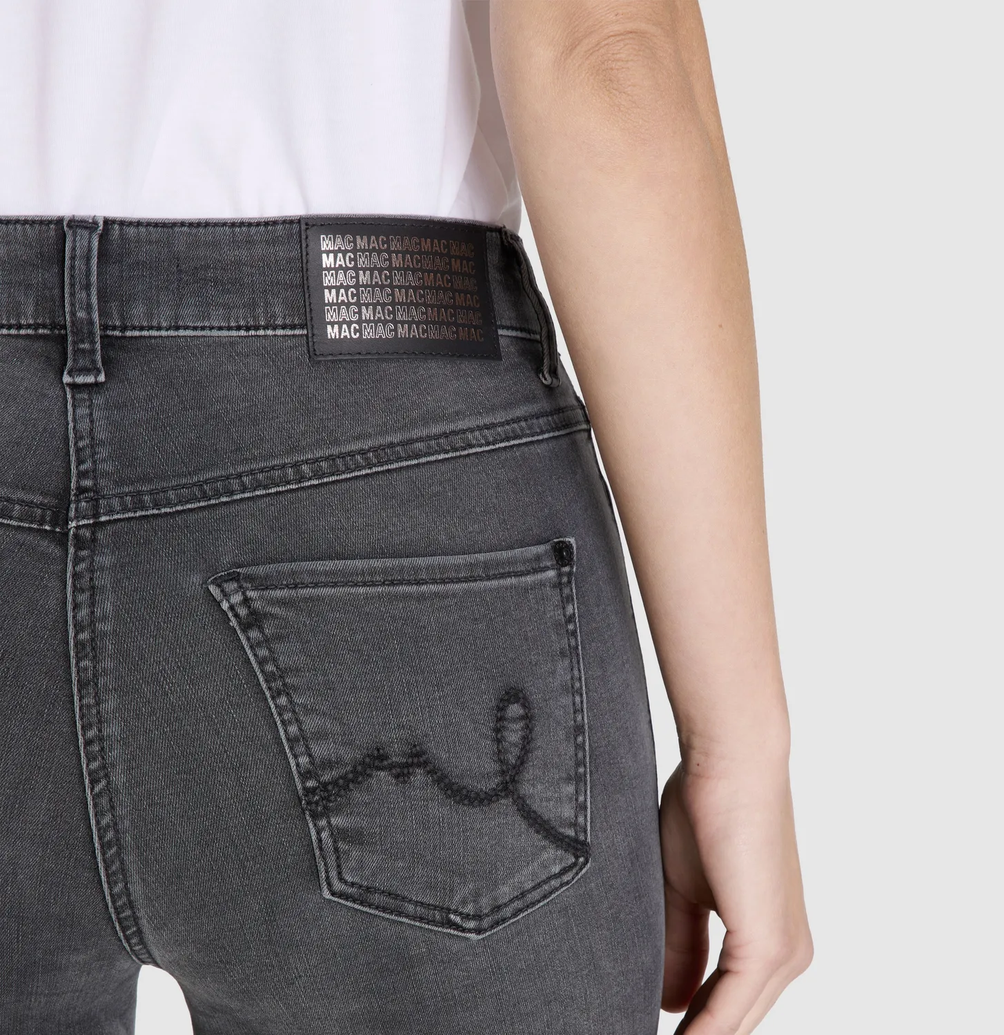 MAC Laura 5225 flared jeans grå stretch