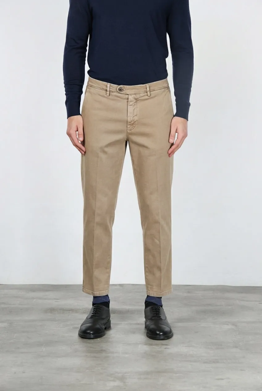 Mason's Garden herre chino bukser mørkebeige carrot fit