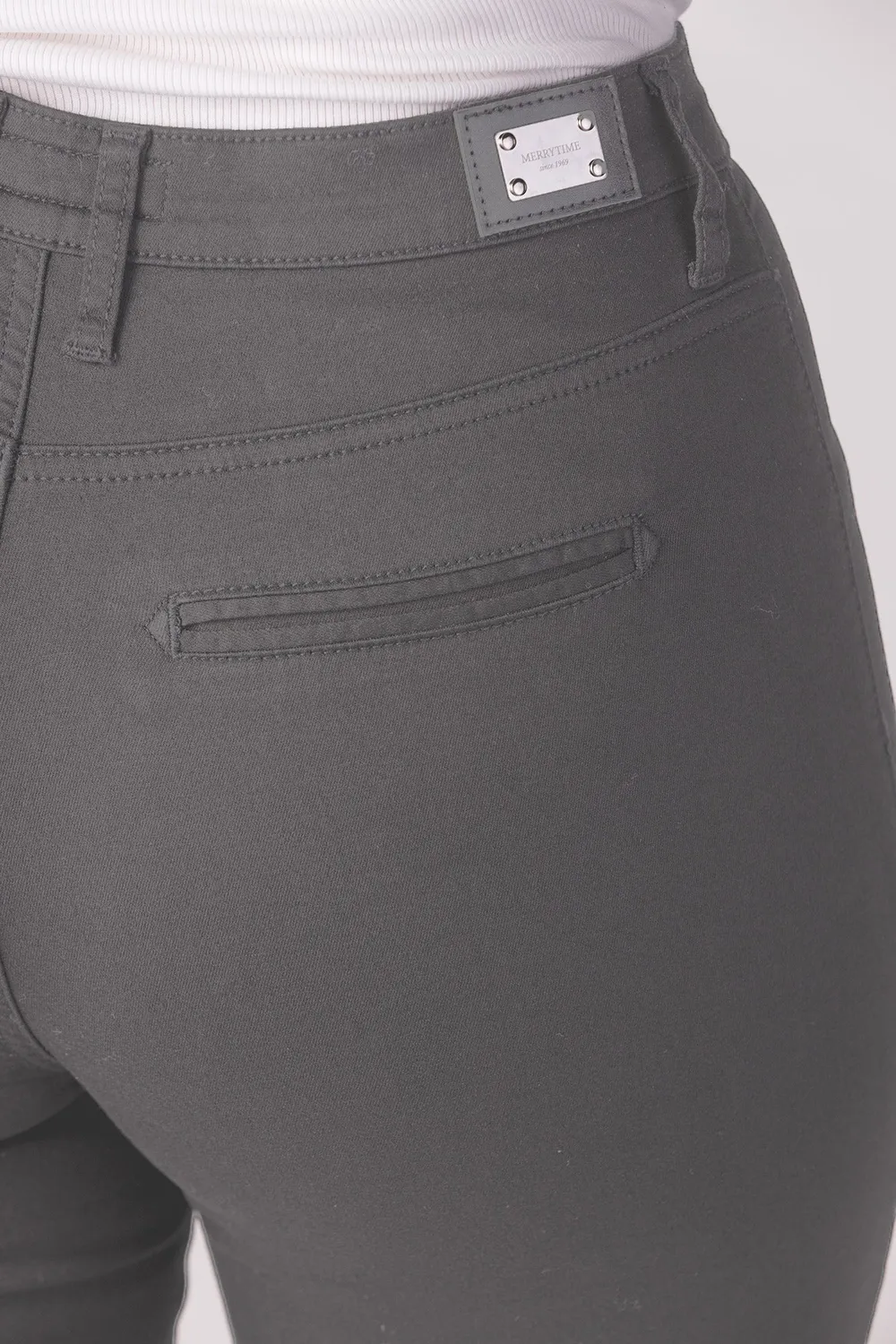 Merrytime Anna Slim bukser grå twill