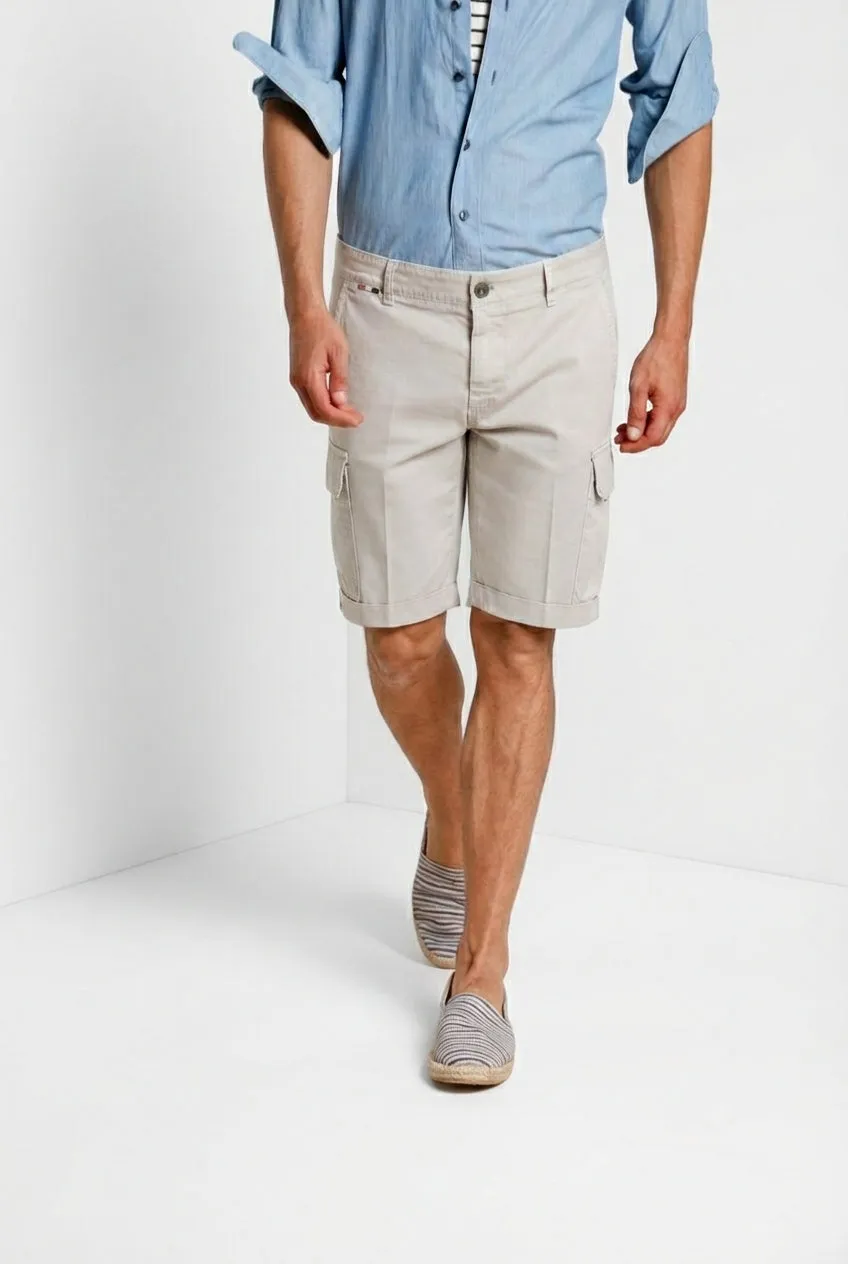 Mason's Chile cargo shorts slim fit lyseblå