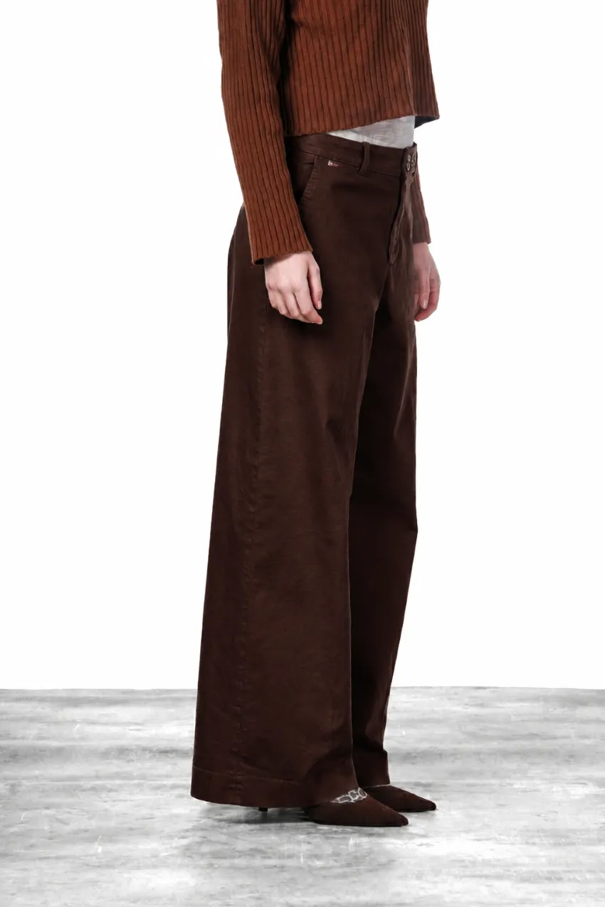 Mason's New York Wide chinos vinrød wide leg