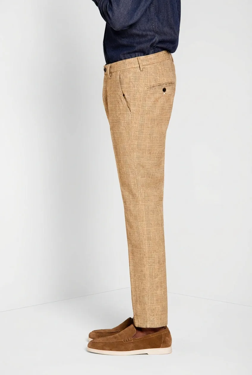Mason's Torino chino bukser lyserød slim ternet