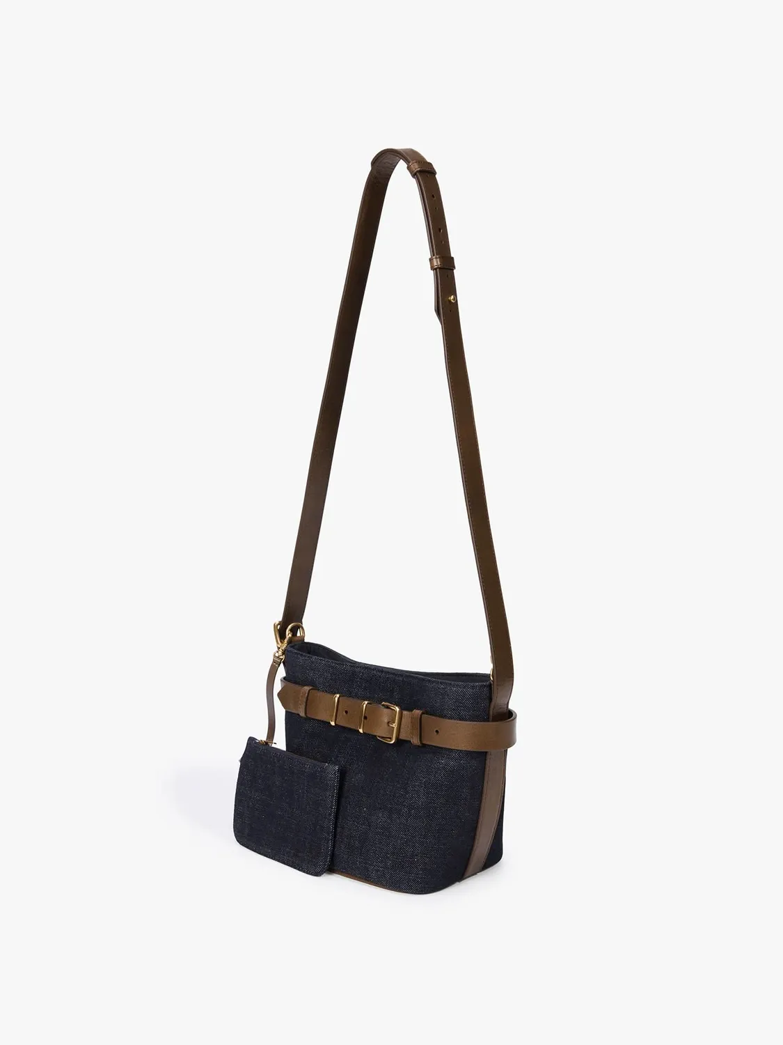 Miss Sixty Denim bucket bag blå justerbar rem