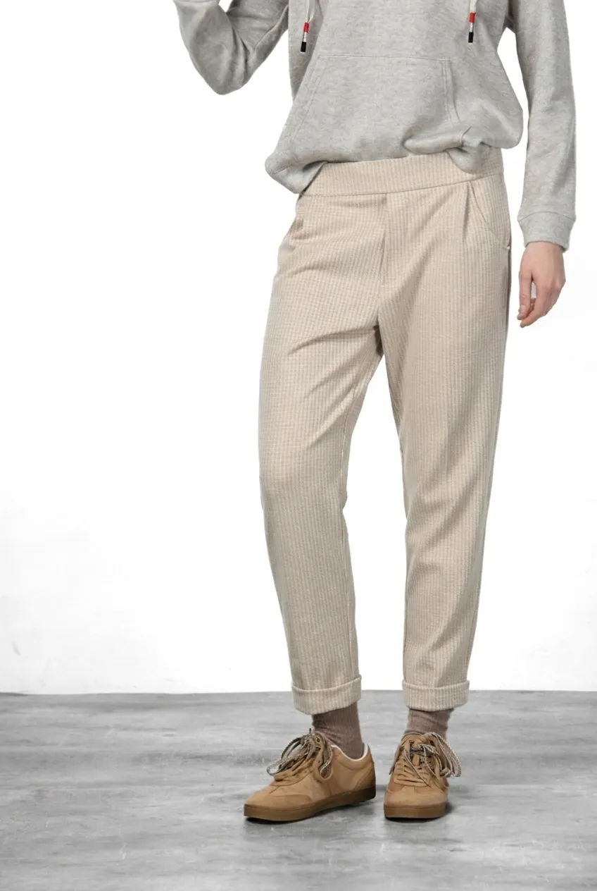 Mason's Easy Jogger chino bukser relaxed beige jersey