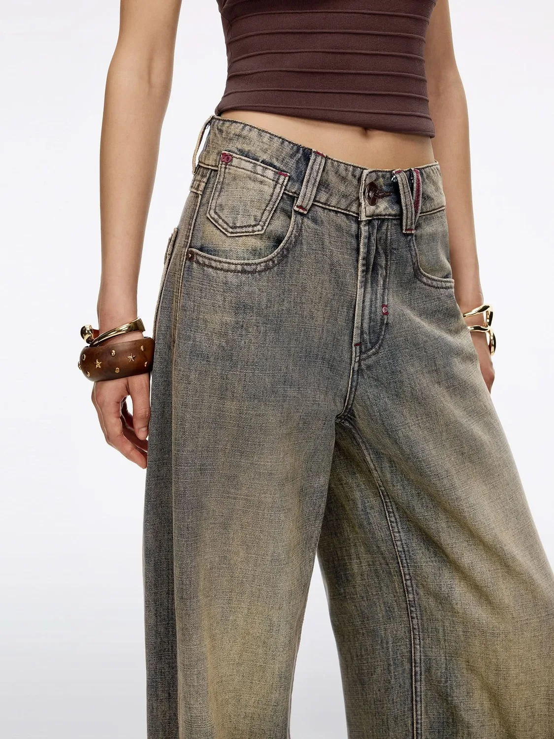 Miss Sixty Barrel jeans blå bomuld-hamp