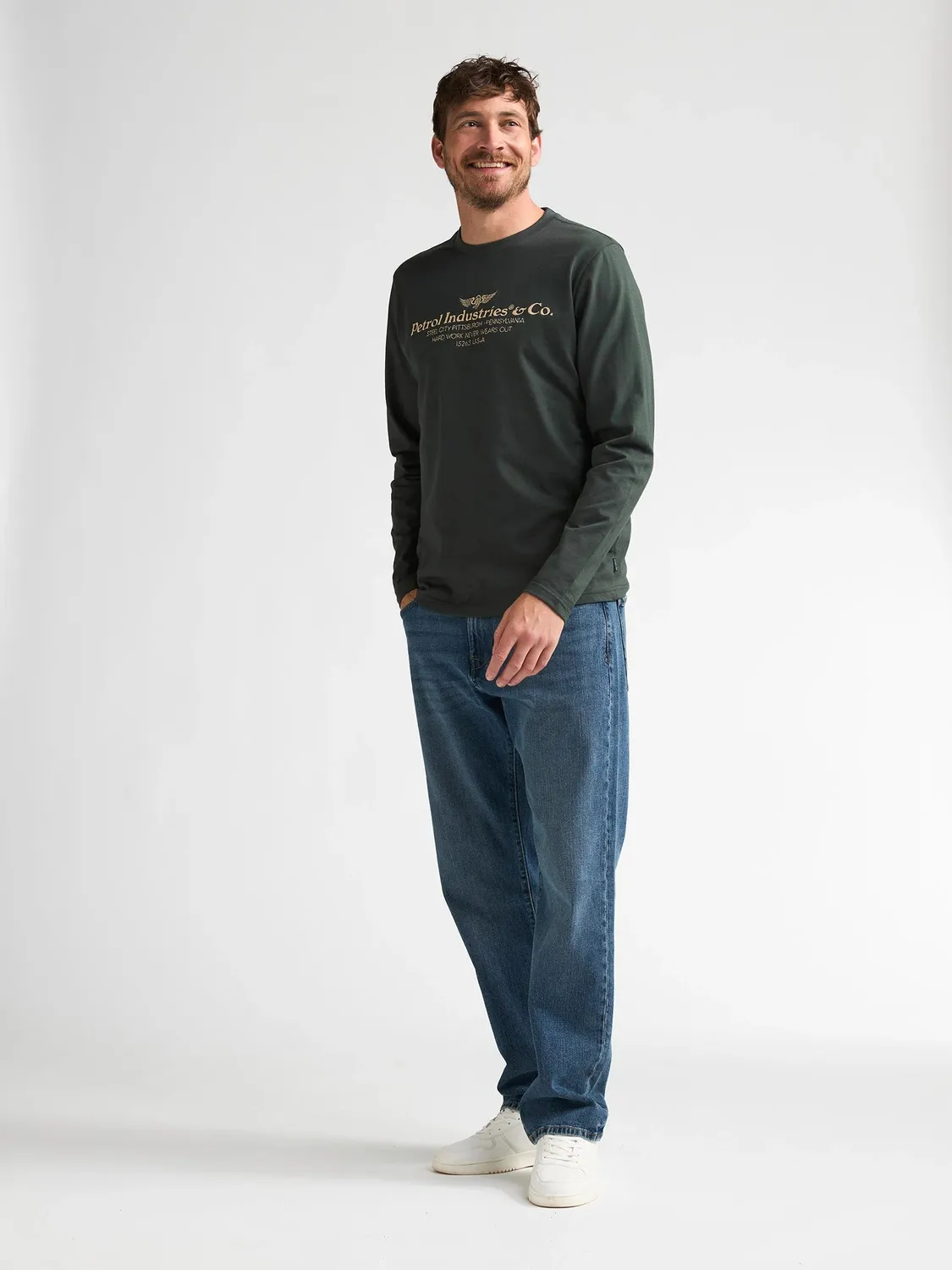 Petrol Industries Millwall longsleeve herre økologisk