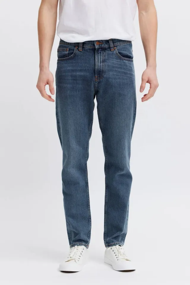 Organsk Atlantic Crisp Ravage herrejeans blå tapered