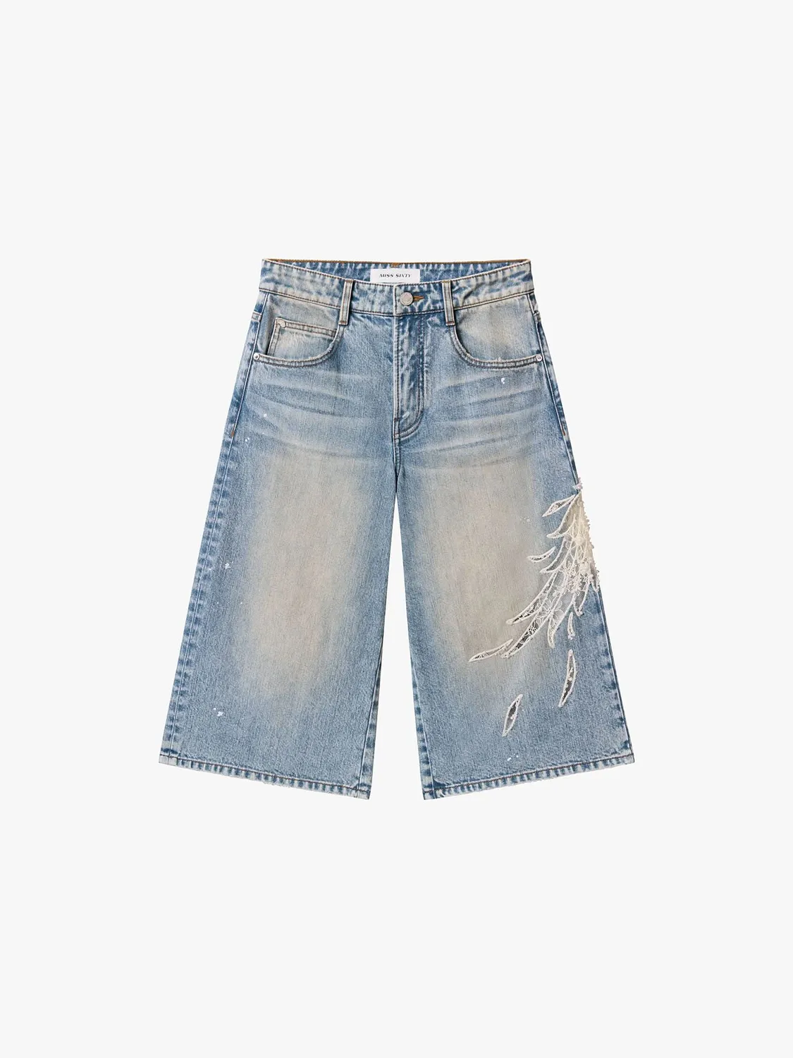 Miss Sixty denim shorts middle blue blonde