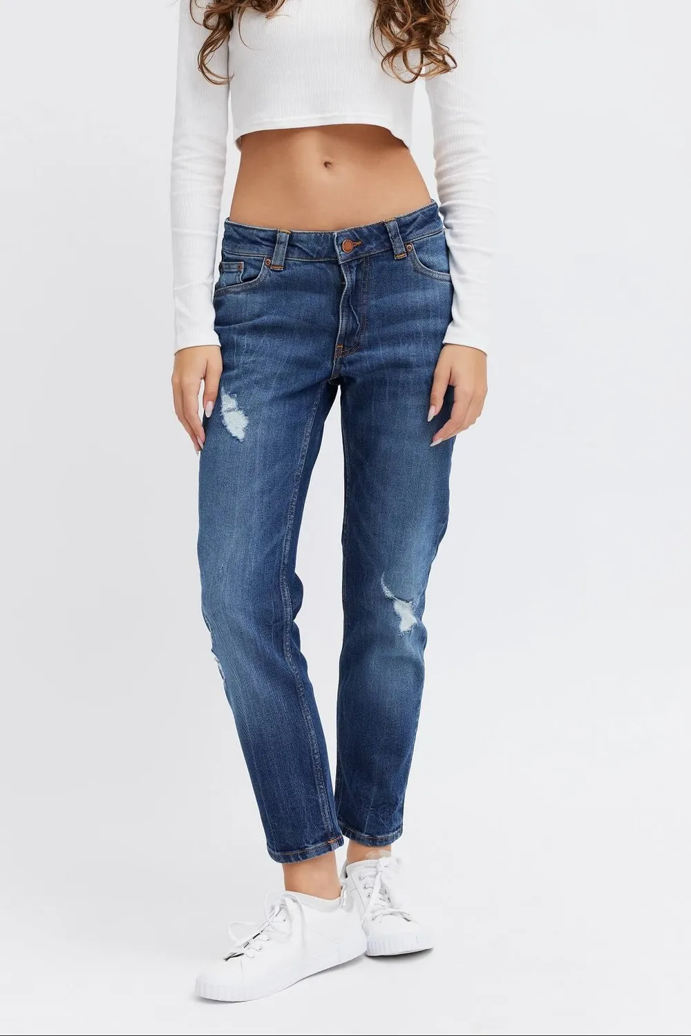 Organsk Stream Shorty Ocean Rain jeans cropped