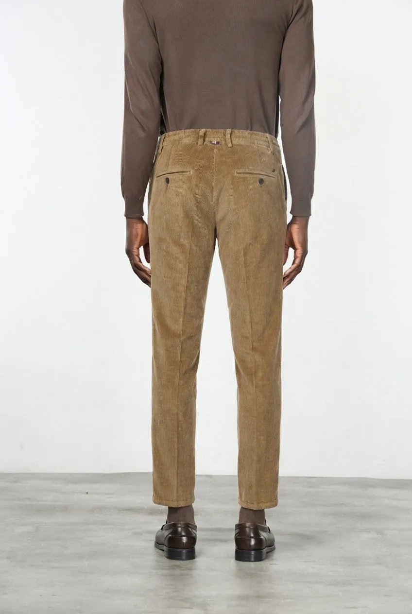Mason's Milano Jogger fløjlsbukser camel ekstra slim