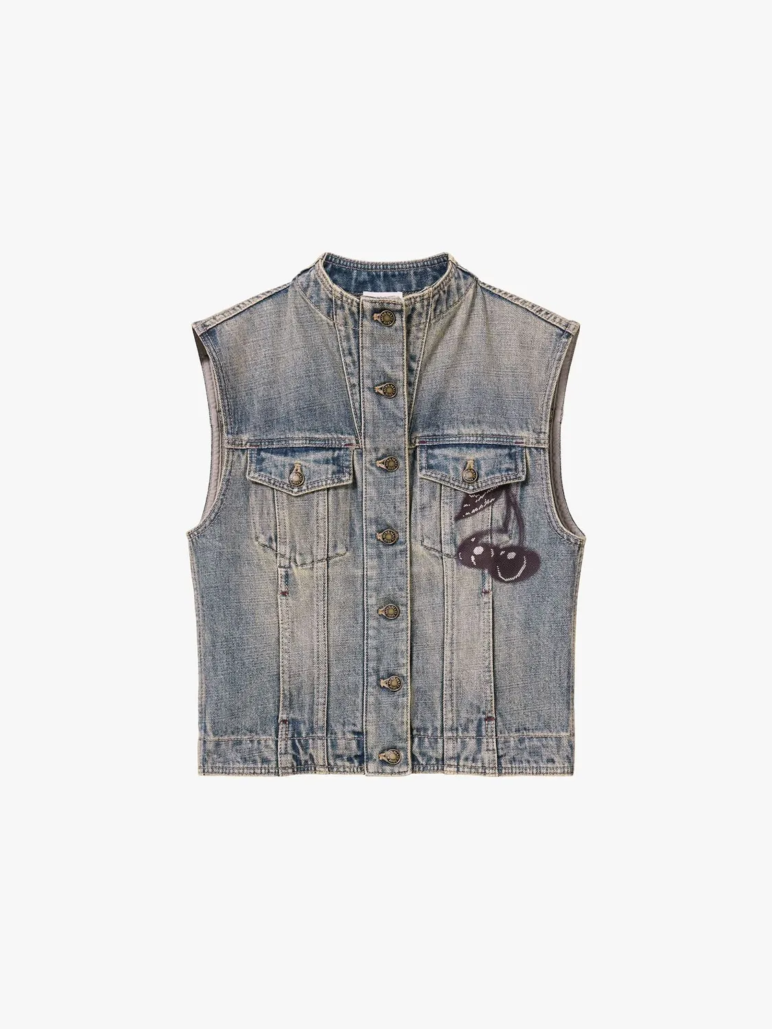 Miss Sixty 6M2WJ45700F89 denimvest blå kirsebær