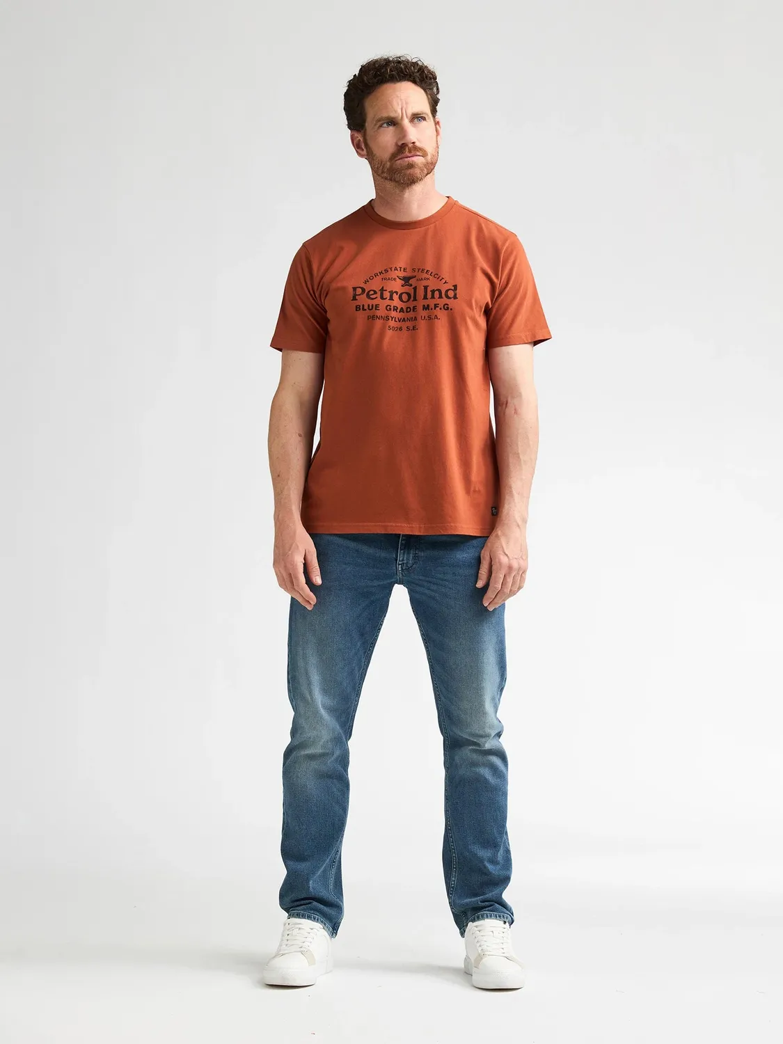 Petrol Industries Elliott T-shirt Oak industriel print
