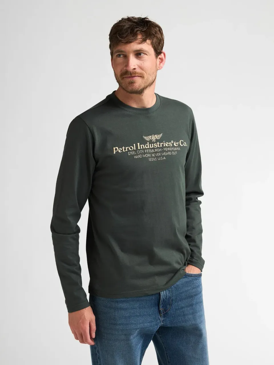 Petrol Industries Millwall longsleeve herre økologisk