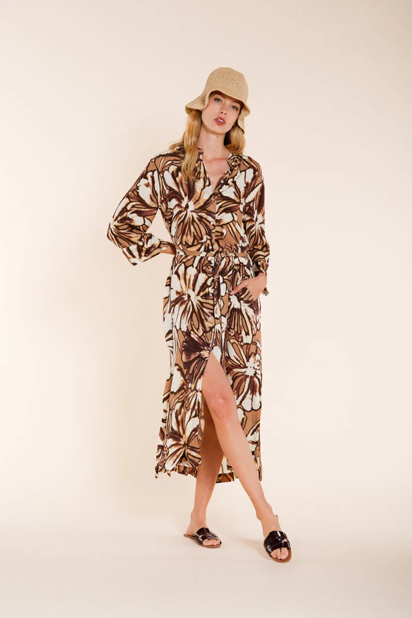 Mason's Colette Dress New kjole beige blomst rayon