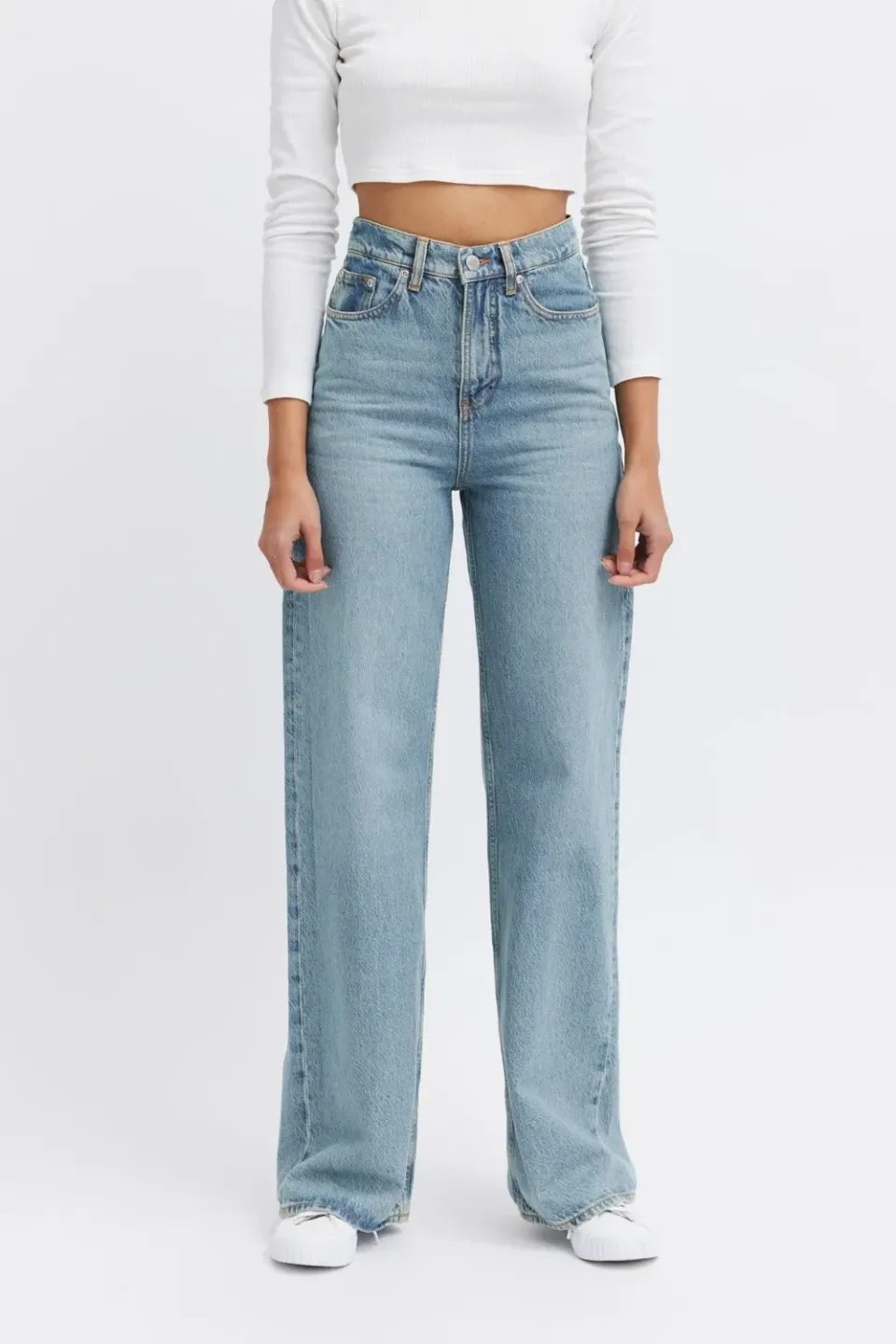 Organsk Wave Ocean Blue jeans Ocean Blue wide leg