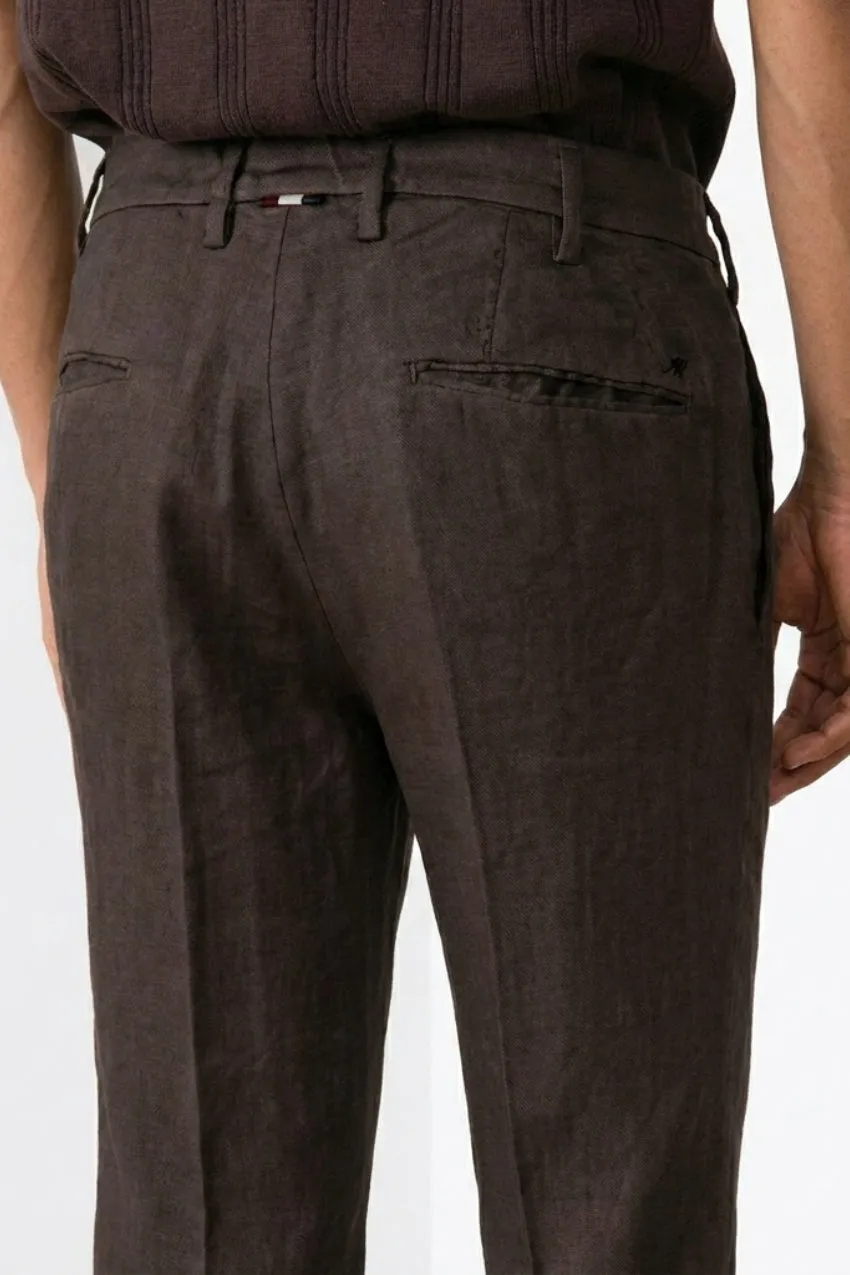Mason's New York Icon Flex chino brun hør