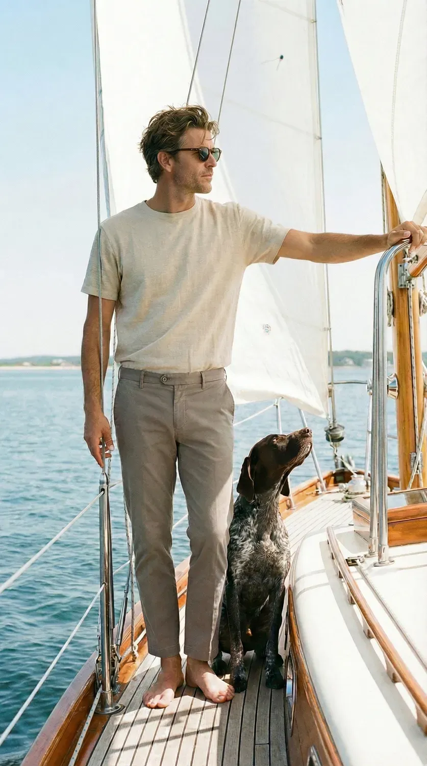 Mason's New York chinos lys beige regular bomuld