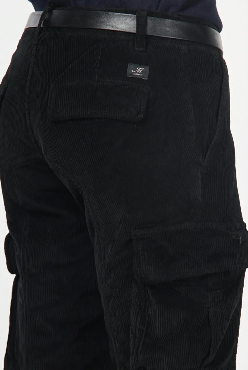 Mason's Chile 1 Pinces cargo sort fløjl slim