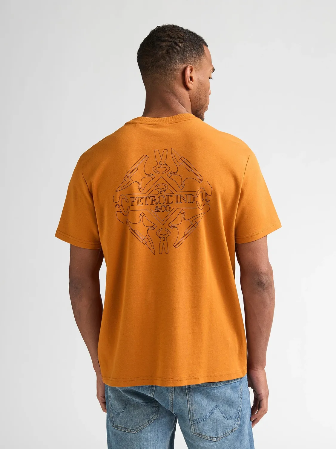 Petrol Industries Warren t-shirt brystprint bomuld regular
