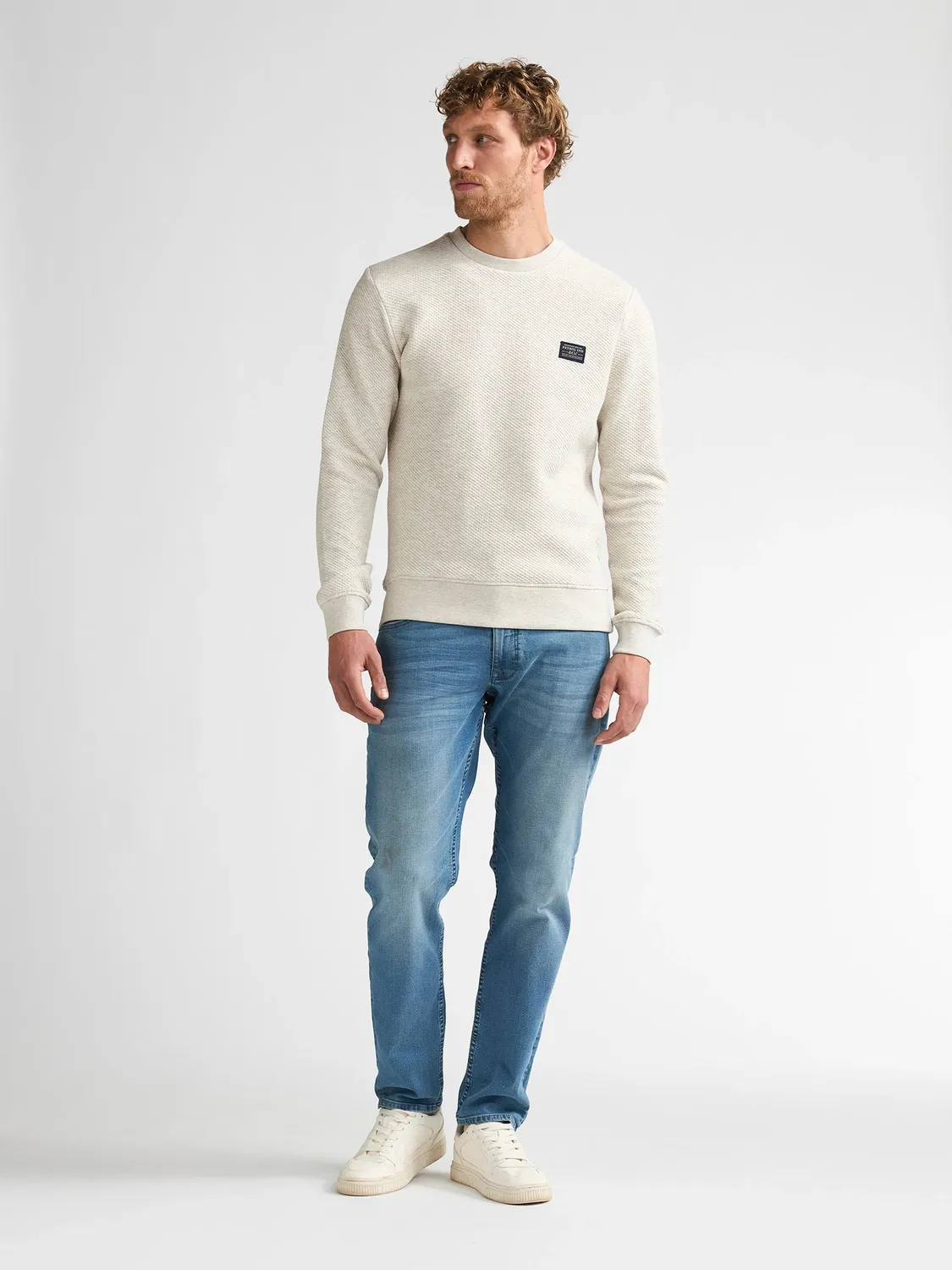 Petrol Industries Ironwall sweater rund hals bomuldsmix