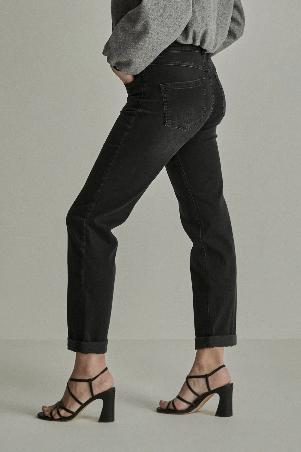 Para Mi Jeans Bobby jeans Used Black løs pasform