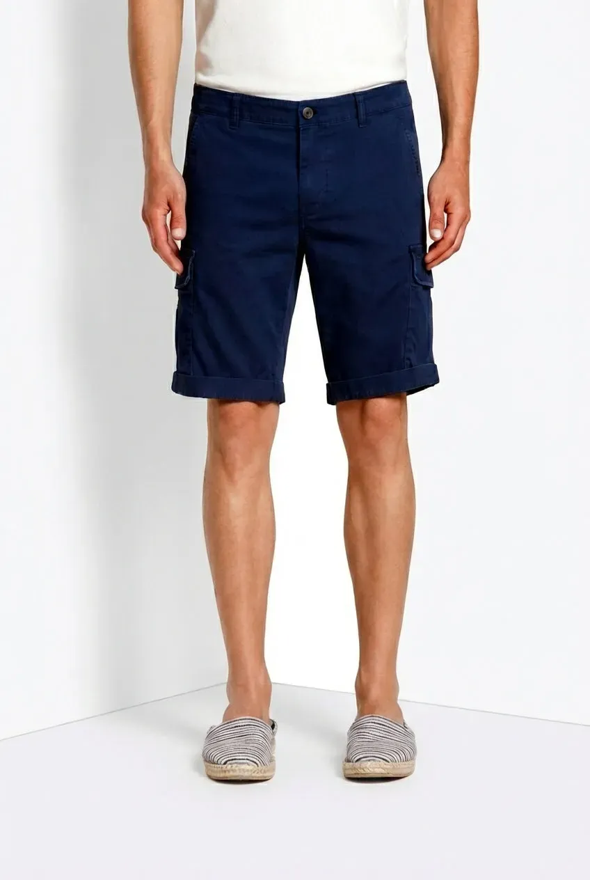 Mason's Chile cargos shorts navy slim stretch