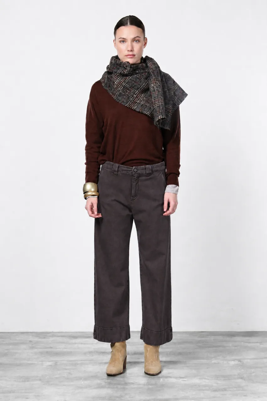 Mason's New York Studio Crop chinos brun straight fit