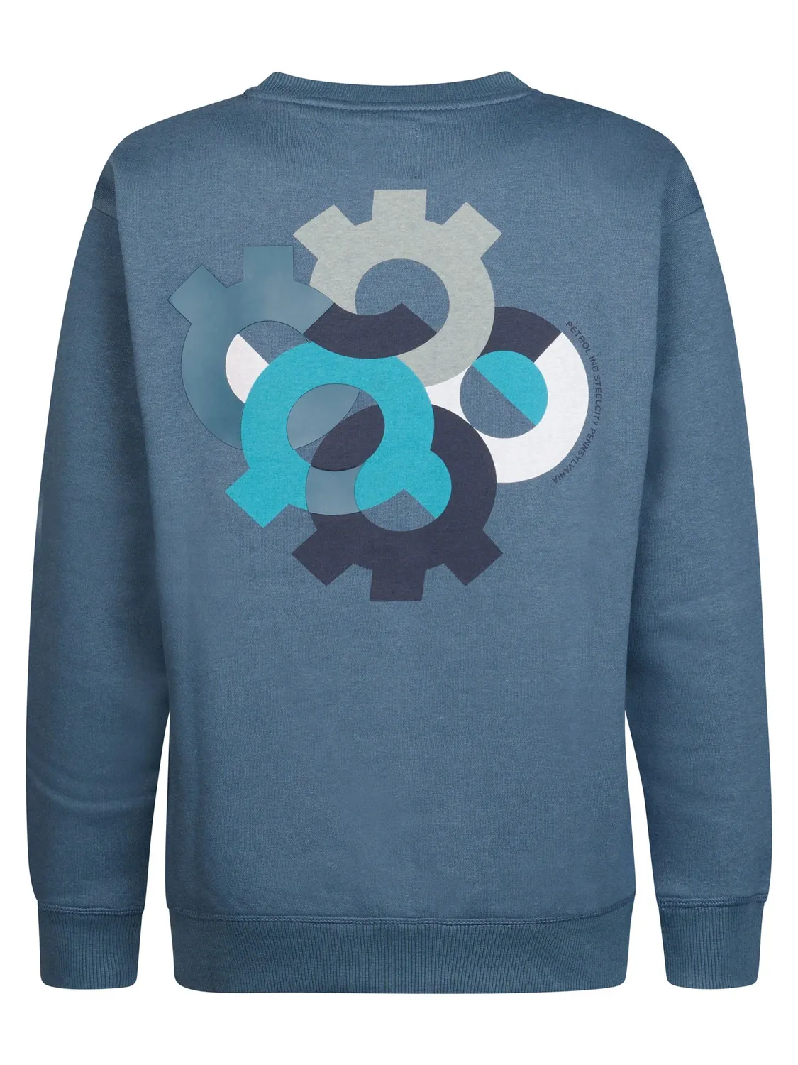 Petrol Industries Ironbrook sweater Storm Blue relaxed