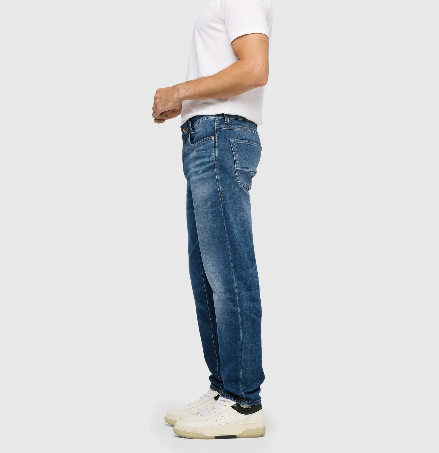 MAC Dan 0770-00-1984L tapered jeans mørkeblå