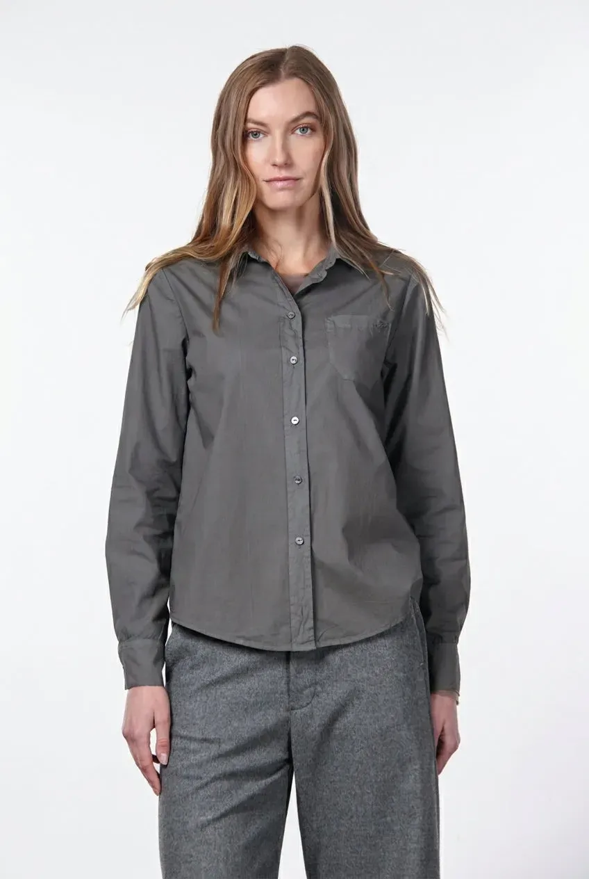Mason's Sharon skjorte mørkegrå poplin dame