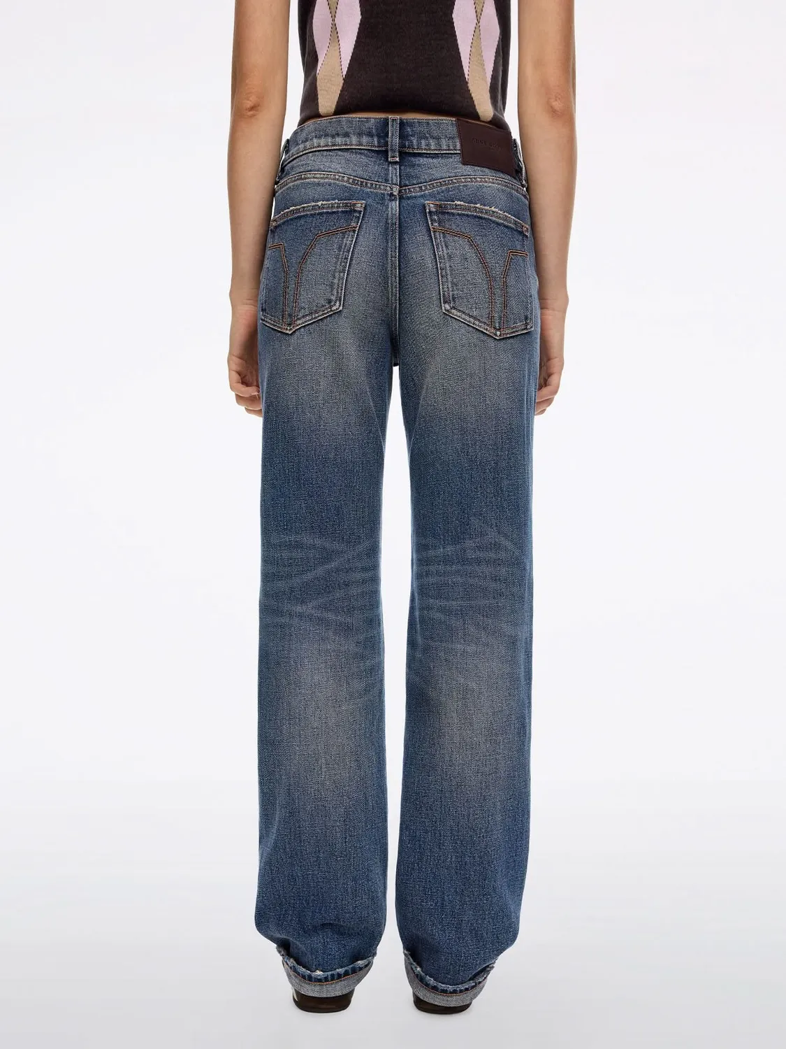 Miss Sixty Straight Jeans middle blue slub stretch