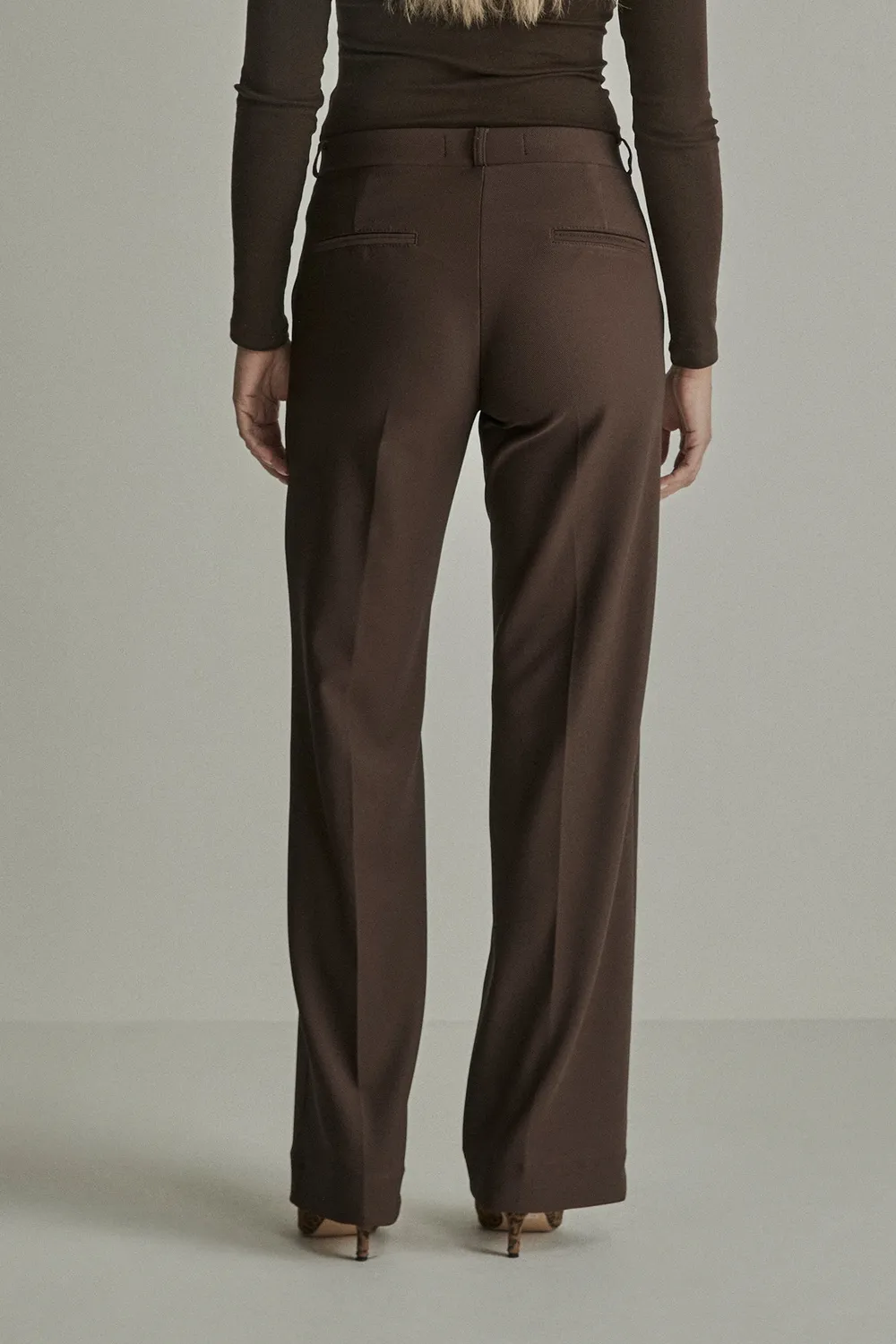 Para Mi Mira Elastic bukser Black pull-on wide