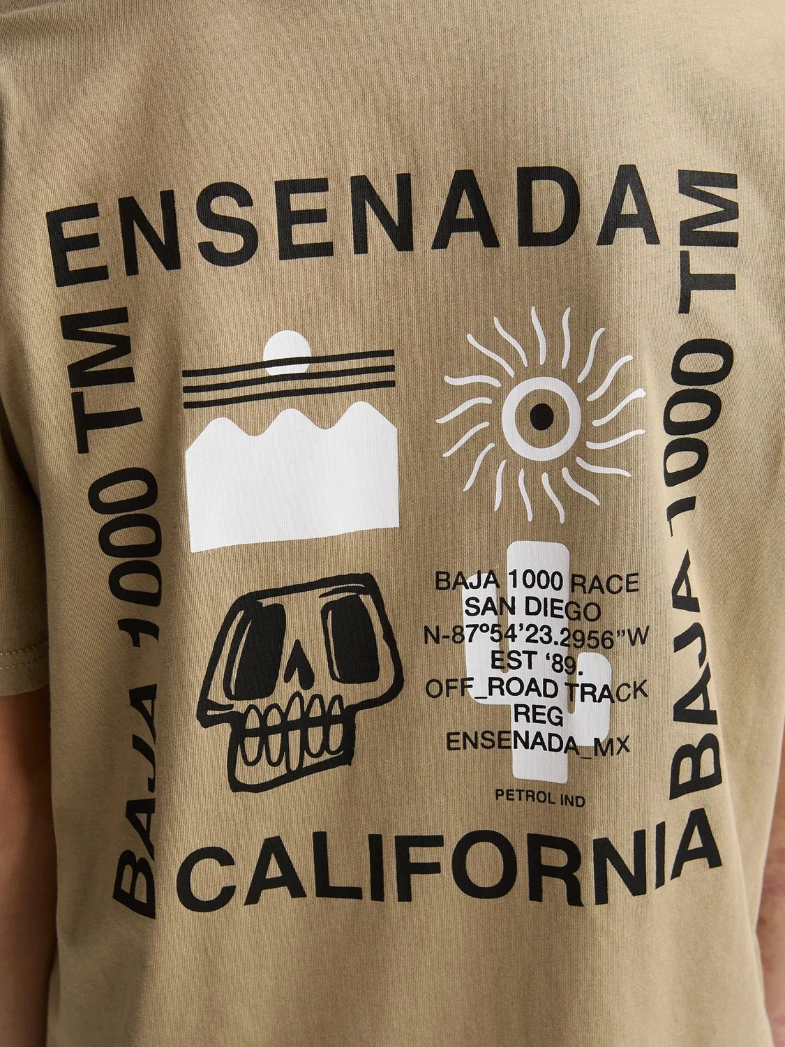 Petrol Industries Sombrero drenge t-shirt rygprint bomuld