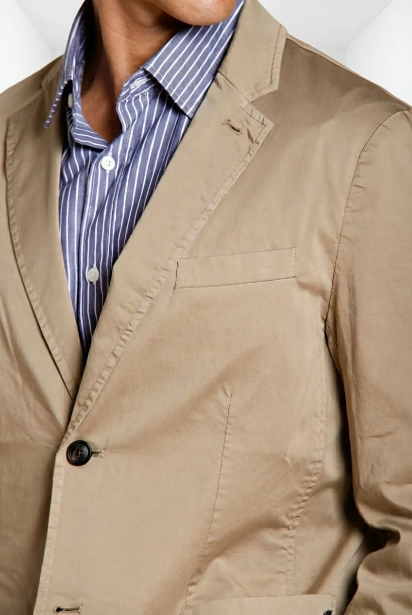Mason's Da Vinci Travel blazer khaki stretch