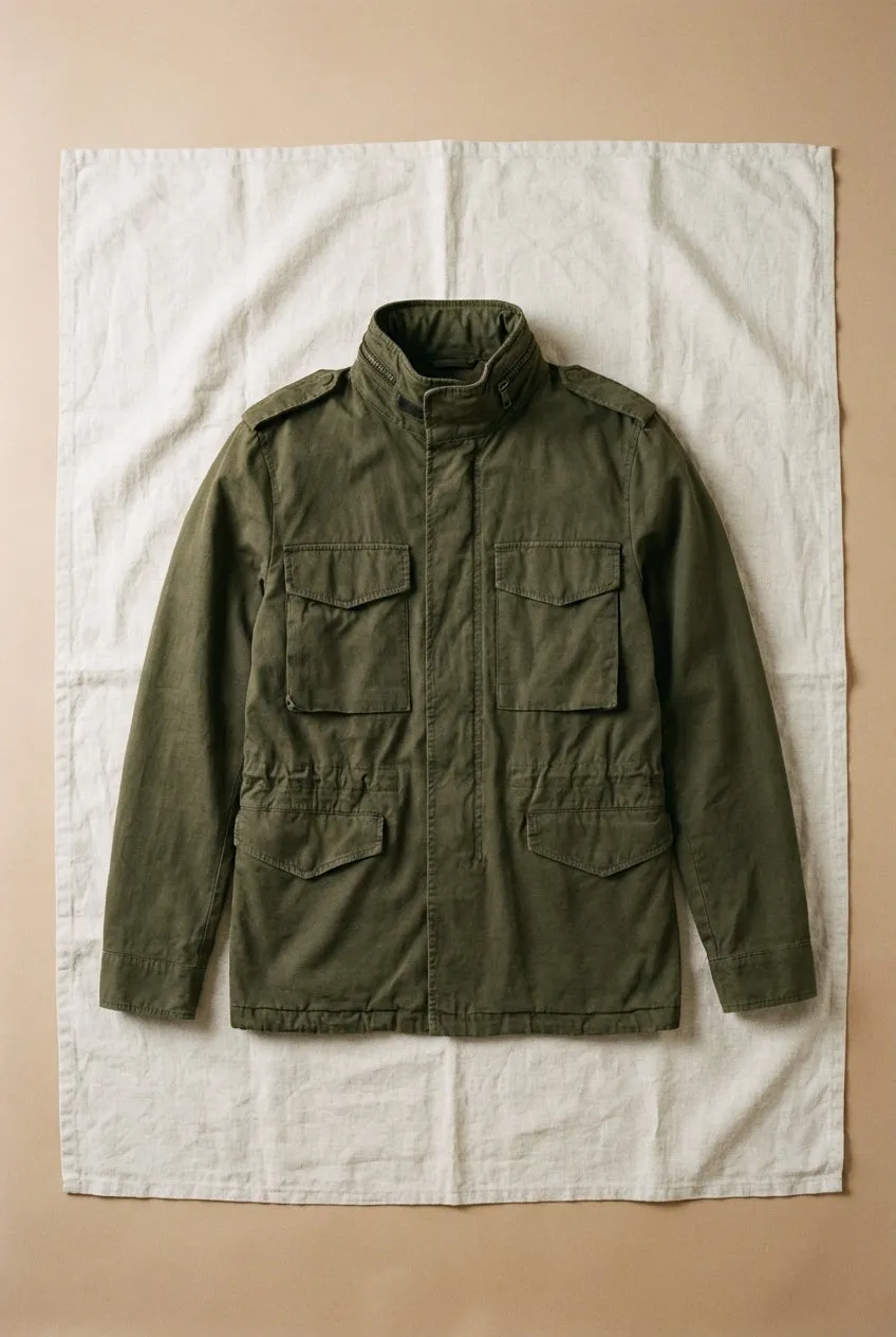 Mason's Field M74 jakke mørkegrøn canvas