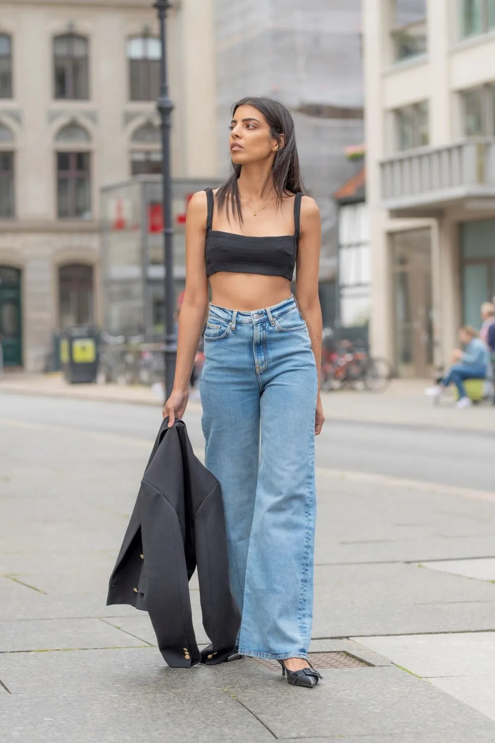 Organsk Wave Classic Bracing Wind jeans wide fit