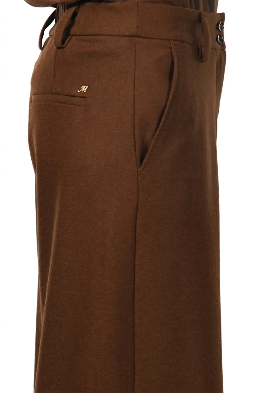 Mason's New York Wide Elax chino lysebrun wide leg dame