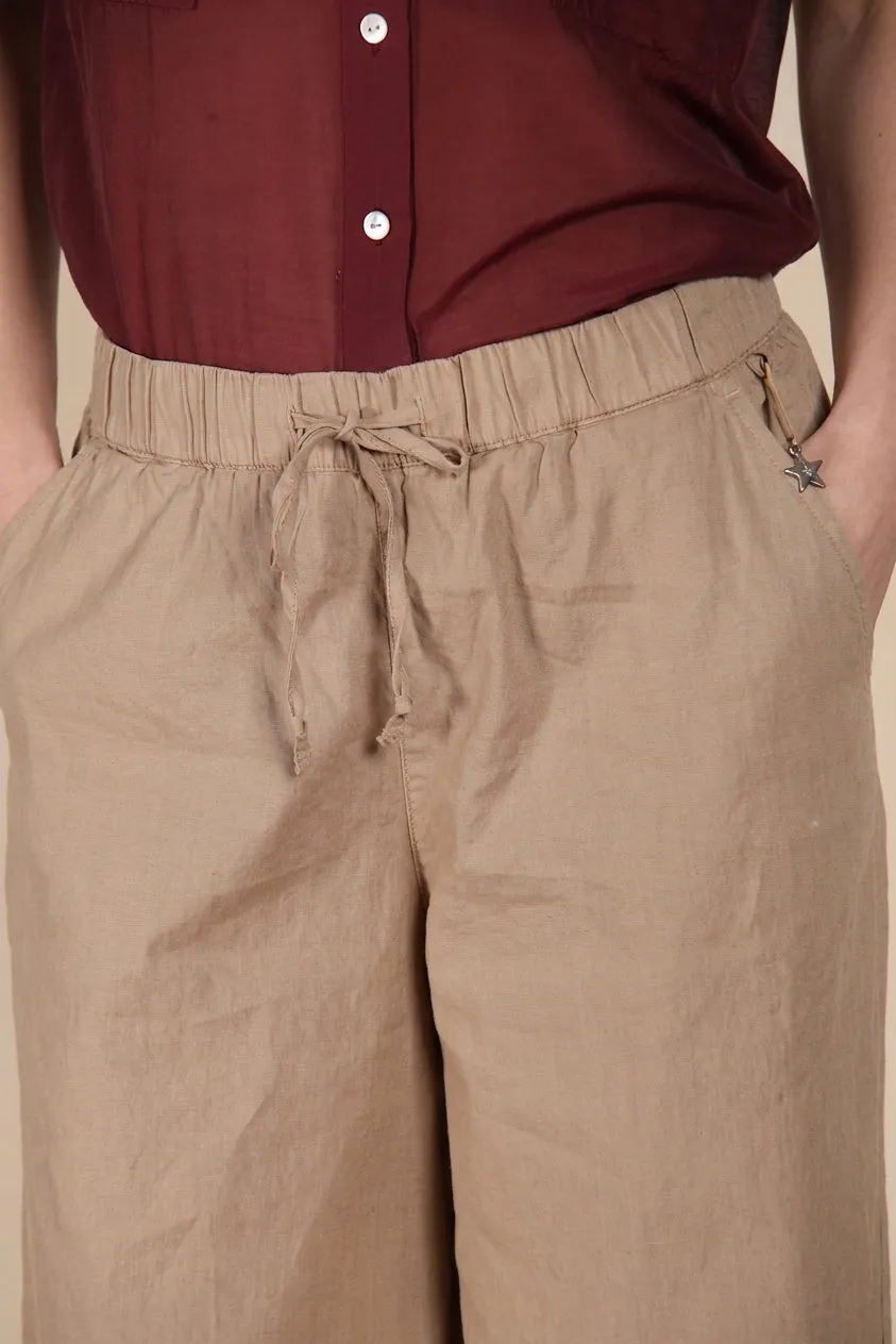 Mason's Portofino chino jogger beige hør vid