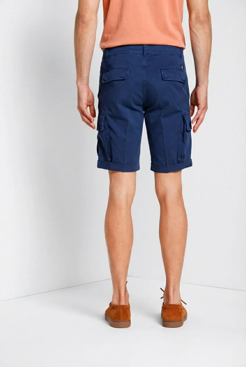 Mason's Chile cargo shorts royalblå slim