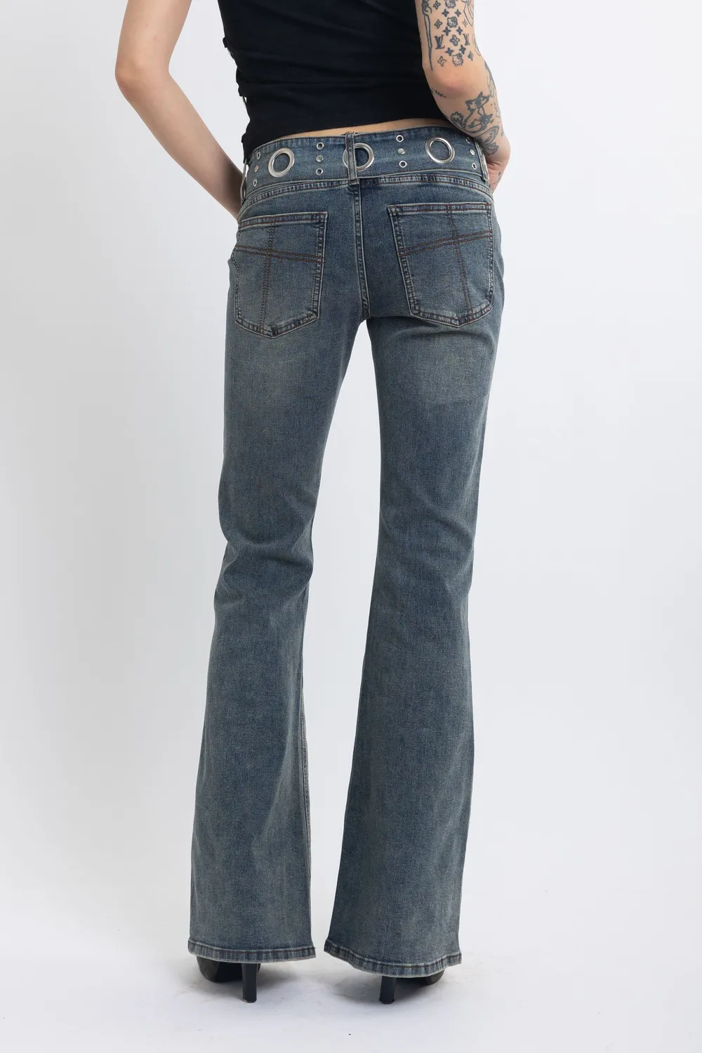 The Ragged Priest Minx flare jeans lav talje vintage