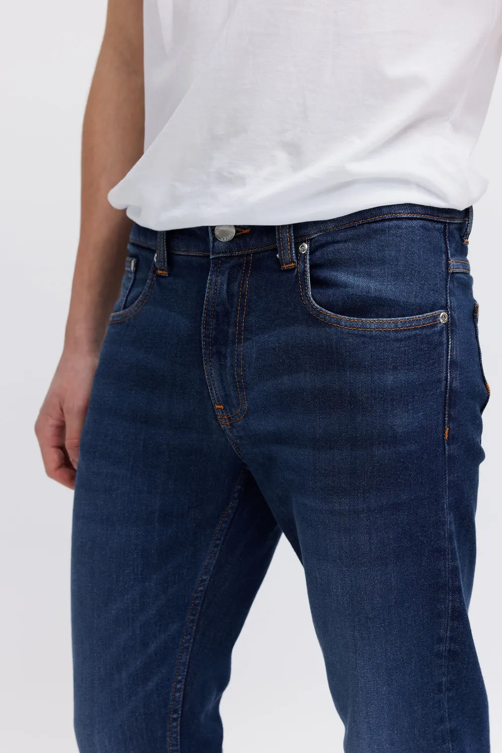 Organsk Level Tonic Blues slim jeans deep blue stretch