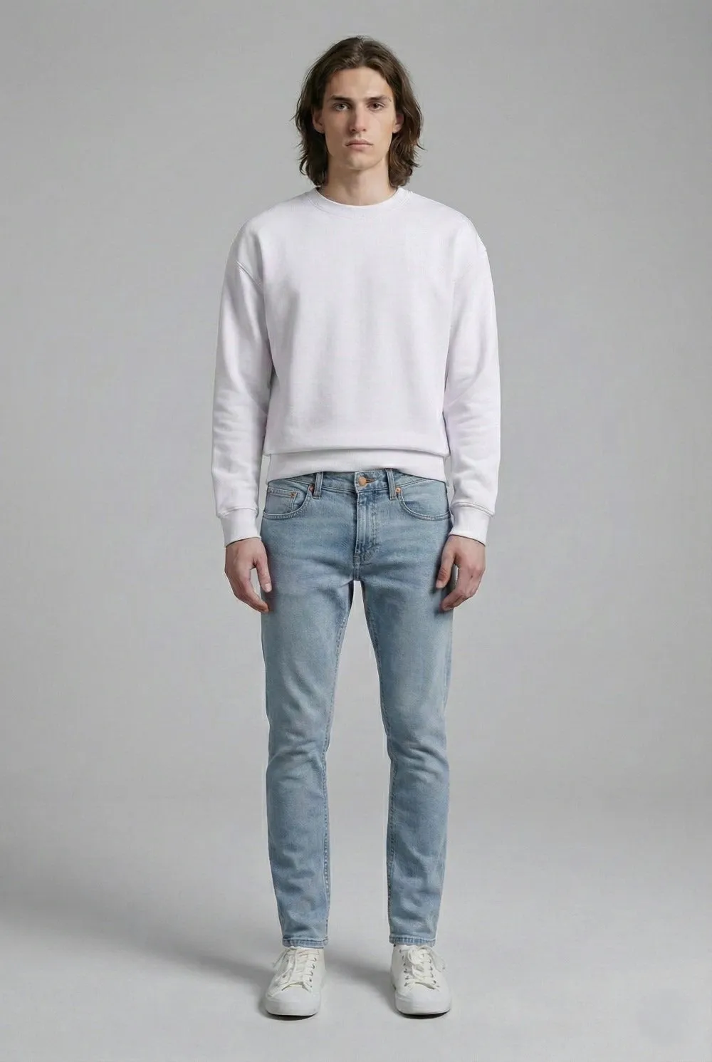 Organsk Classic Organic sweatshirt hvid – unisex