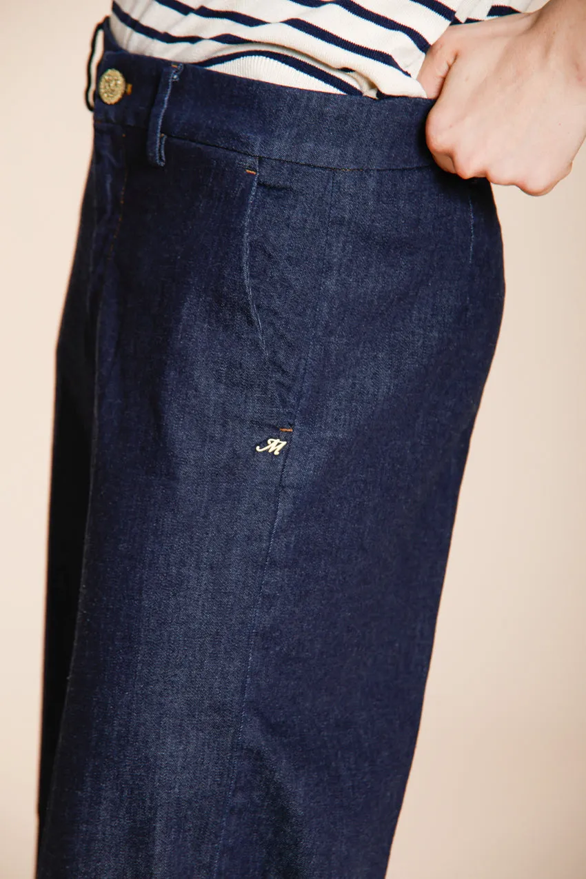 Mason's New York Cropped City chino navy denim